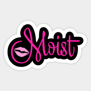 Moist T Pink Logo Sticker